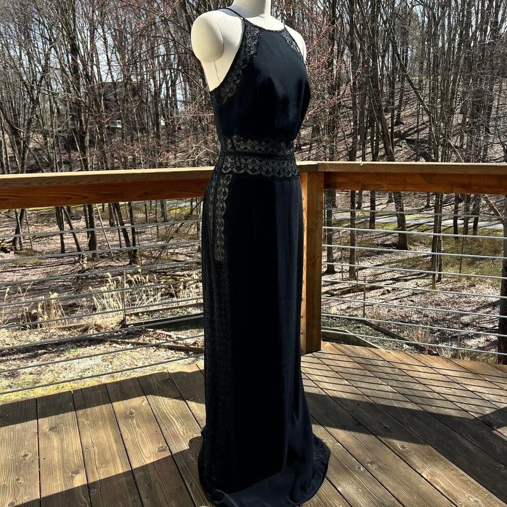 Vintage Black Beaded Dress